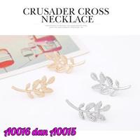 Gambar ANTING TUSUK STUD FASHION KOREA ELEGANT DAUN SILVER dari Miku Shoppu undefined 4 Tokopedia