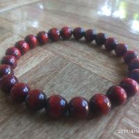 Gambar gelang tasbih akar bahar merah tembus dari Jati-Pusaka undefined 2 Tokopedia