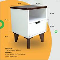 Gambar Nakas Minimalis NKS-WB01 dari furniture comeworks official undefined 2 Tokopedia