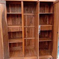 Gambar LEMARI KAYU JATI 3 PINTU FULL UKIRAN, 2 AMBALAN 1 GANTUNGAN dari FICIWAYAJA SHOP undefined 2 Tokopedia