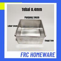 Gambar loyang kue 24 x 24 x 7 / Loyang Bolu / Loyang Kotak / Loyang Kue Lapis dari FRC ELECTRIC undefined 1 Tokopedia