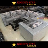 Gambar Sofa Kursi Tamu 321 Minimalis Kain + Bantal / Kursi Nonton / Kantor dari Golden Star Furniture undefined 1 Tokopedia
