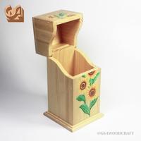 Gambar Tempat Sendok dan Garpu Berpenutup [Bunga Matahari] dari GS4 Woodcraft undefined 4 Tokopedia
