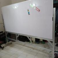 Gambar whiteboard 100 x 200 cm papan tulis magnetic standing dari OKANO Stationery undefined 4 Tokopedia