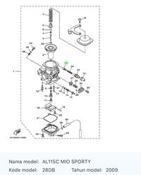 Gambar Plunger Kabel Cuk Karburator 5TL-E4171-00 Mio Sporty, Mio Smile dari Restoration Parts undefined 2 Tokopedia
