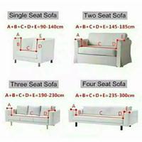Gambar Cover Sofa 1 2 3 Seater Sarung Sofa Elastis Penutup Pembungkus Sofa dari Zura Home undefined 4 Tokopedia