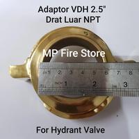 Gambar Adaptor VDH VAN DER HEYDE 2,5 Drat Luar NPT Hydrant Valve 2.5 Inch dari MP Fire Store undefined 5 Tokopedia