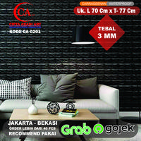 Gambar Wallpaper Stiker Dinding Wallsticker foam 3D Motif Bata Hitam putih - 70 X 38 CM- 3MM dari CIPTA ABADI ART undefined 1 Tokopedia