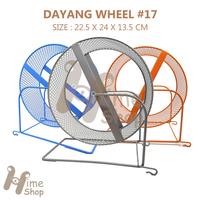 Gambar DaYang Jogging Wheel 17 Mainan Roda Putar Besi Running Hamster Marmut - Orange dari Hime Hammie undefined 1 Tokopedia