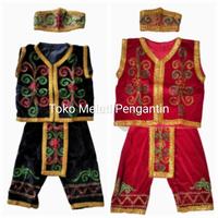 Gambar Baju Pakaian Adat Daerah Dayak Kalimantan Anak Cowo Laki TK dari Toko Melati Pengantin undefined 5 Tokopedia