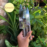 Gambar Pisau Dapur Chef Knife Gagang Stainless Steel Lancip - 5inc dari Kanochi undefined 1 Tokopedia