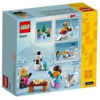 Gambar LEGO Exclusives 40424 Winter Snowball Fight Snow Anjing Salju Snowman dari Menta Hobbies undefined 2 Tokopedia