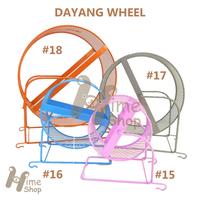 Gambar DaYang Jogging Wheel 17 Mainan Roda Putar Besi Running Hamster Marmut - Orange dari Hime Hammie undefined 2 Tokopedia