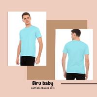 Gambar Langsung Dari Pabrik - Kaos Polos Pria Lengan Pendek Warna Abu Abu Tua - Abu Abu Tua, L dari MumpungMurah undefined 4 Tokopedia