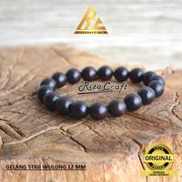Gambar Gelang Kayu Stigi Wulung Hitam 12 mm Asli Original untuk Pria Wanita dari Watu Kayu Craft undefined 3 Tokopedia