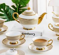 Gambar Sophia Teapot Set Gold / Teko Cangkir Tea Time Emas Mewah Isi 4 Cantik dari Living With Style undefined 4 Tokopedia