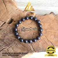 Gambar Gelang Kayu Stigi Wulung Hitam 12 mm Asli Original untuk Pria Wanita dari Watu Kayu Craft undefined 2 Tokopedia