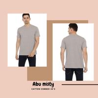 Gambar Langsung Dari Pabrik - Kaos Polos Pria Lengan Pendek Warna Abu Abu Tua - Abu Abu Tua, L dari MumpungMurah undefined 2 Tokopedia