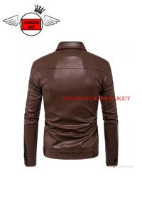 Gambar JAKET KULIT JAKET KULIT PU JAKET PRIA JAKET CASUAL FORMAL - M, Cokelat dari SHOWROOM JAKET undefined 3 Tokopedia