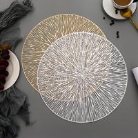 Gambar Alas Piring Makan Bulat Matahari PVC High Quality - Rose Gold dari Sejati Official Store undefined 4 Tokopedia