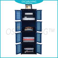 Gambar Tabitha Lemari Plastik 4 SUSUN Motif Anyam / Lemari Pakaian Serbaguna - Biru dari OSCAR LIVING undefined 3 Tokopedia