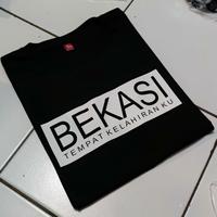 Gambar kaos kata kata unik kekinian baju bekasi bisa request nama kota - Merah, S dari mink07 undefined 2 Tokopedia
