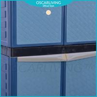 Gambar Tabitha Lemari Plastik 4 SUSUN Motif Anyam / Lemari Pakaian Serbaguna - Biru dari OSCAR LIVING undefined 5 Tokopedia