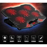 Gambar Cooling Pad / CoolingPad Gaming Kipas Angin Laptop Dengan 5 Kipas - Hitam Biru dari Best Market id undefined 3 Tokopedia