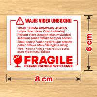 Gambar Sticker Fragile Label Video Unboxing Stiker Pengiriman 6x8 cm 100 pcs dari Bungur-Shop undefined 1 Tokopedia
