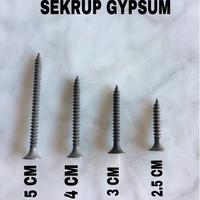 Gambar SEKRUP GIPSUM BERBAGAI UKURAN (PER BUNGKUS) - 6x1 1/2cm dari UTAMA-BANGUNAN undefined 1 Tokopedia