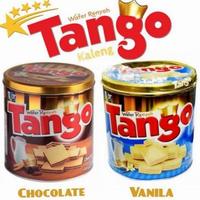 Gambar Tango Wafer Renyah Tin kaleng rasa VANILA / COKLAT 385gr - Vanila dari Babyworld Store Medan undefined 1 Tokopedia