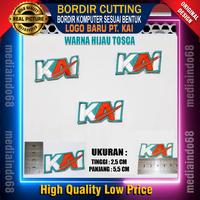 Gambar Bordir Cutting/emblem Seragam Dinas Logo KAI warna Hijau Tosca dari mediaindo68 undefined 1 Tokopedia