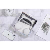 Gambar Headphone Earphone Headset Wireless Bluetooth Belajar Anak Pink Lucu - Putih dari ACC Import Indonesia undefined 2 Tokopedia