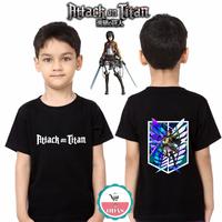 Gambar kaos anak AOT Mikasa attack on Titan / baju pakaian anak pilih gambar - pink, XL dari BRAND KIDS CLOTHING undefined 3 Tokopedia