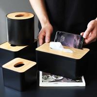 Gambar Natural Bamboo Tissue Box Kotak Tempat Tisu Hitam Kayu /Tisu Dispenser dari Boss Commerce Tik undefined 4 Tokopedia