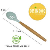 Gambar Alat Masak Slotted Spoon Berlubang Alat Masak silicone or 203C Tosca dari Kioslunchbox bogor undefined 1 Tokopedia