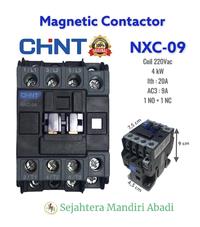 Gambar Kontaktor Chint NXC-09 Coil 220Vac 4kW 20A(AC1) 9A(AC3) 1NO+1NC dari Sejahtera Mandiri Abadi undefined 1 Tokopedia