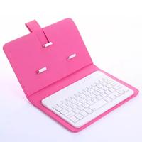 Gambar KEYBOARD MINI BLUETOOTH FOR MOBILE PHONE TABLET SMART TV LEATHER CASE - PINK MINI dari AKSESORIS MOBIL SHOP88 undefined 5 Tokopedia