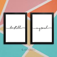 Gambar Be Still my Soul Poster Set Hiasan Dinding Kamar Tidur Wall Decor - 1 baris putih dari cutekiddos undefined 2 Tokopedia