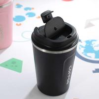 Gambar Tumbler Thermos Coffee Botol Minum Mug Stainless Steel 380 ml - Hitam dari Okunoshima Store undefined 3 Tokopedia