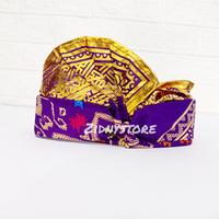 Gambar Udeng Etnik Ikat Bali Prada Ungu dari Zidnystore undefined 2 Tokopedia
