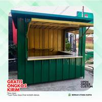 Gambar booth container booth jualan booth modern steel booth dari Berkah Utama Karya undefined 1 Tokopedia