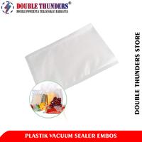 Gambar DT Plastik Vacuum Sealer Embos Satuan Bening Transparan Tekstur Embossed & Halus BPA Free Standar Nasional - 12CM X 20CM dari Double Thunders Store undefined 4 Tokopedia