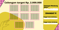 Gambar Celengan Target Viral Murah Meriah small FREE SPIDOL - 500ribu, 50 Ribu dari AndreanTan undefined 2 Tokopedia