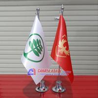 Gambar Bendera Meja Custom + Tiang Stainless dari Cahaya Abadi Advertising undefined 1 Tokopedia