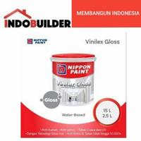 Gambar NIPPON PAINT VINILEX GLOSS 15 LITER KODE SNOW WHITE / CAT TEMBOK dari Indo Builder undefined 2 Tokopedia