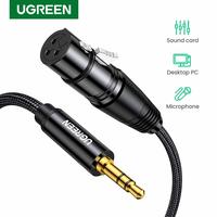 Gambar UGREEN 1M Kabel Audio HiFi XLR ke 3.5mm Female Mini Jack Aux dari Aleatric Store undefined 1 Tokopedia