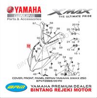 Gambar COVER, FRONT, PANEL DEPAN YAMAHA XMAX 250 B74-F2865-00-P0 dari Yamaha Bintang Rejeki Motor undefined 4 Tokopedia