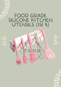 Gambar 5 PCS Silicone Kitchenware Nonstick Cookware Baking Props SPatula - Merah dari Tand Houseware undefined 1 Tokopedia