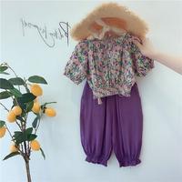 Gambar Floral Violet Purple Set Setelan Baju Anak Perempuan Ungu Bunga-bunga dari Lilfashionista Topi & Baju Anak undefined 2 Tokopedia